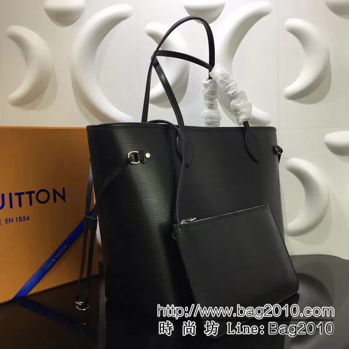 路易威登LV頂級原單高仿頂級M54185黑色Neverfull 中號手袋 YDH1334